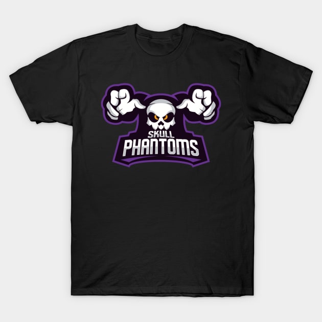 Skull Phantoms T-Shirt by kidzstars